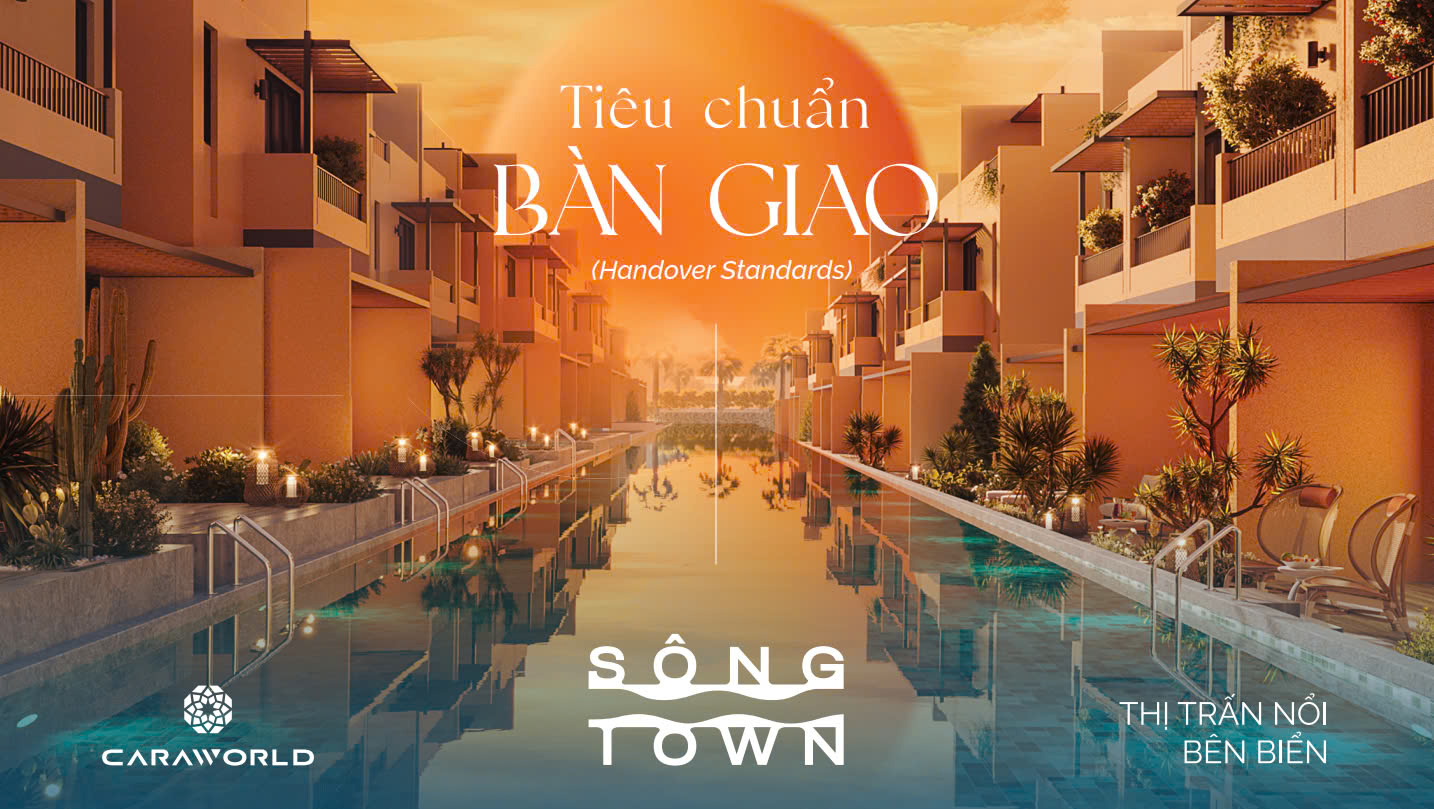 tiêu chuẩn bàn giao nhà phố sông town caraworld cam ranh